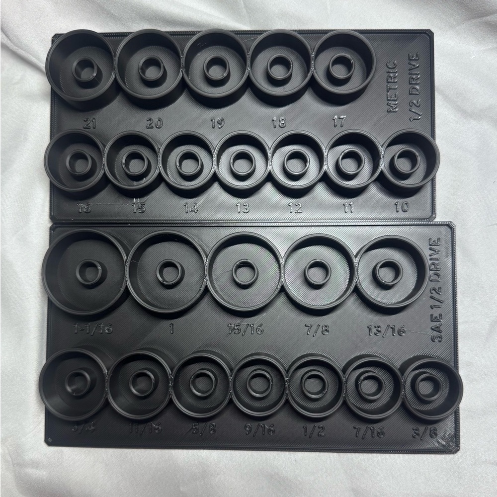 Black Socket Organizer Tray